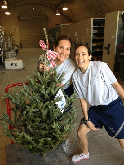 Troops with Christmas Tree