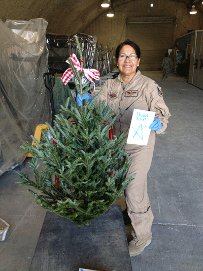 Soldier with Christmas Tree