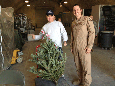 Troops with Christmas Tree