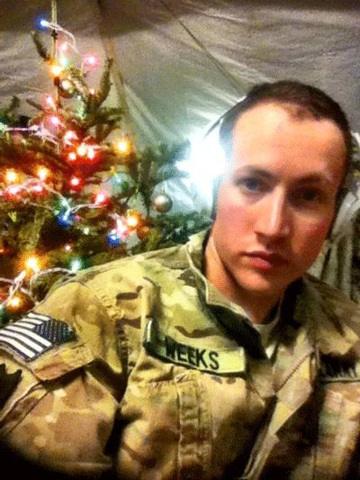 soldier with Christmas Tree